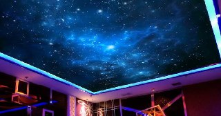 Натяжной потолок звездное небо Стрежевой, цена от 5179 руб.